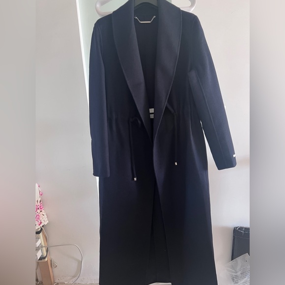100% Wool navy Women winter coat XS - Picture 1 of 7